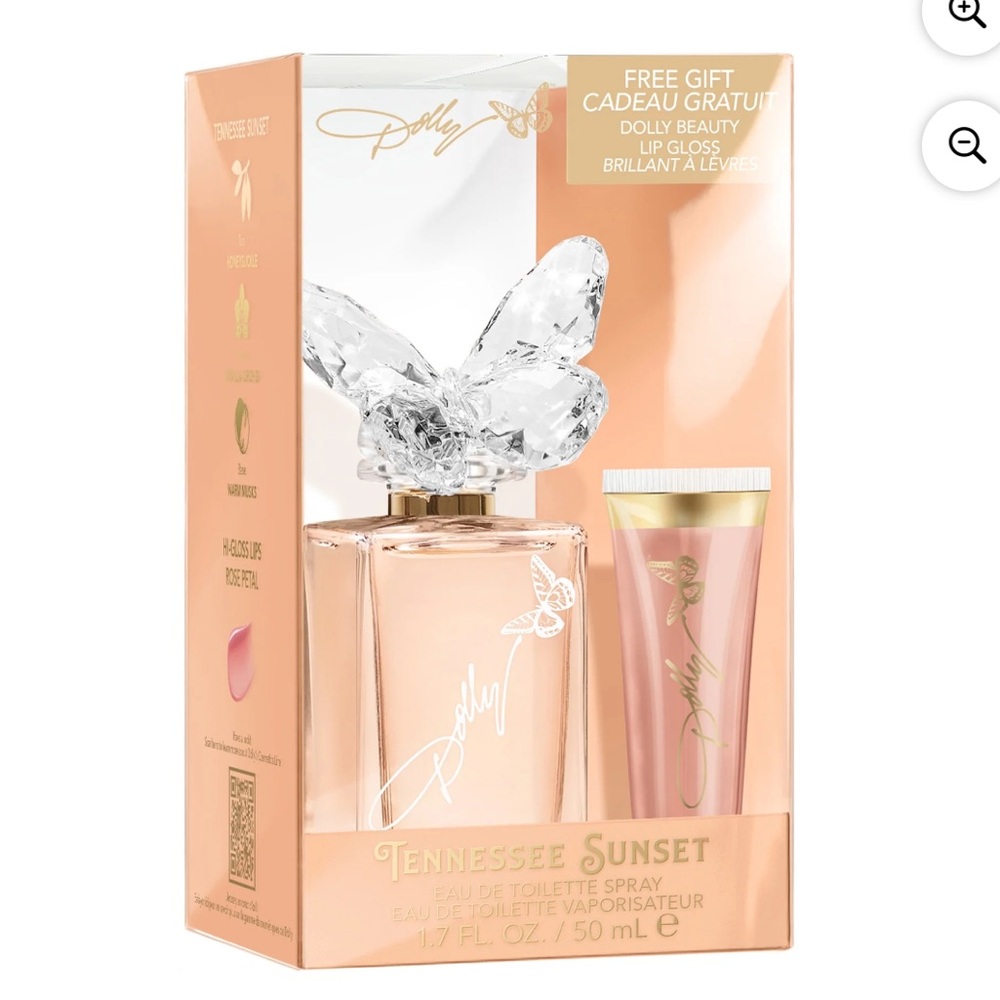 Dolly Tennessee Sunset Eau de Toilette & Lip Gloss Set - Brand New!